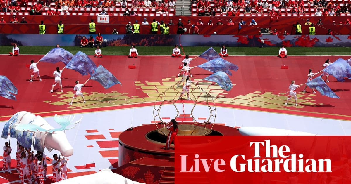 Alessia Cara performing during the Opening Ceremony before the Canada vs. Bosnia and Herzegovina FIFA World Cup 2026 group game at Toronto Stadium.