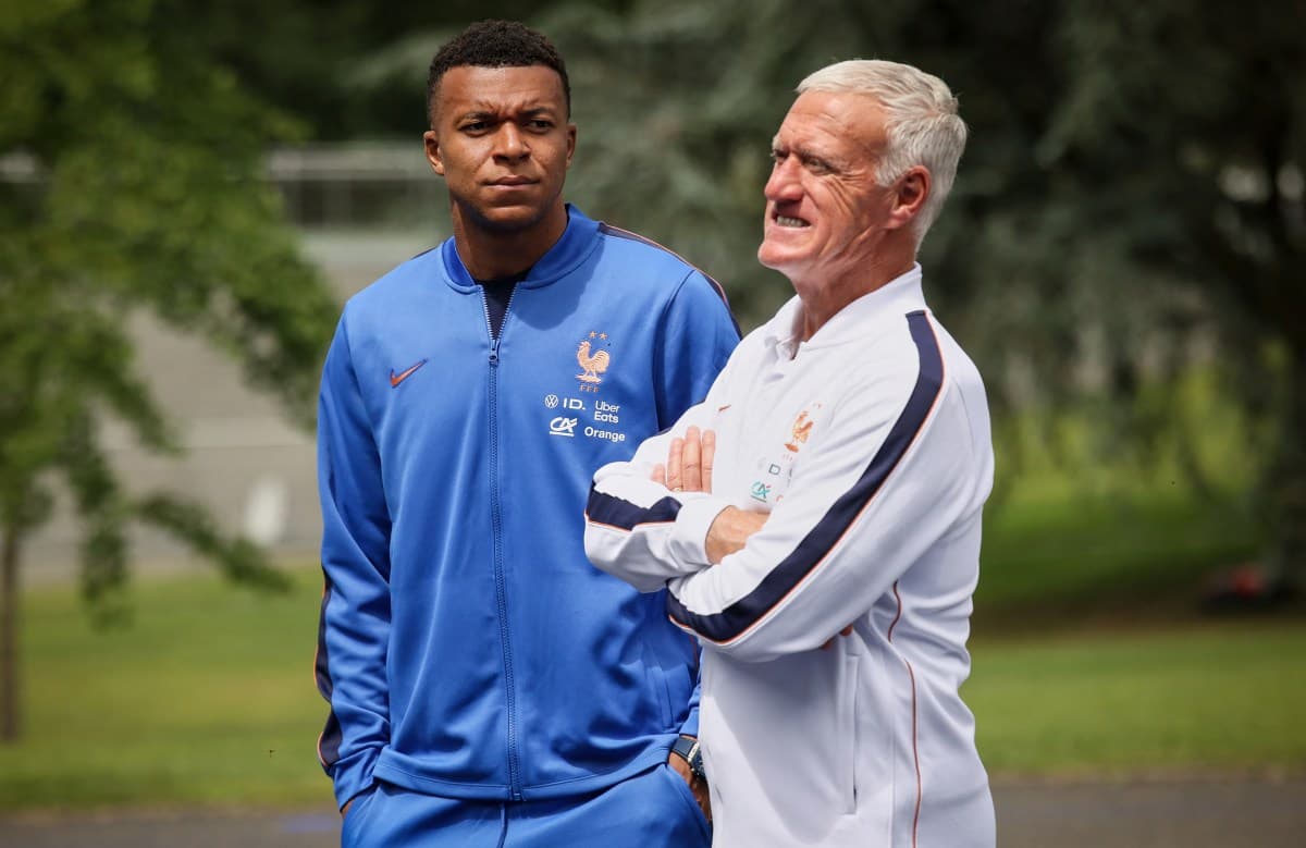 Didier Deschamps looking on from the touchline during France's 2-1 defeat to Ivory Coast in a pre-World Cup friendly on June 4, 2026.