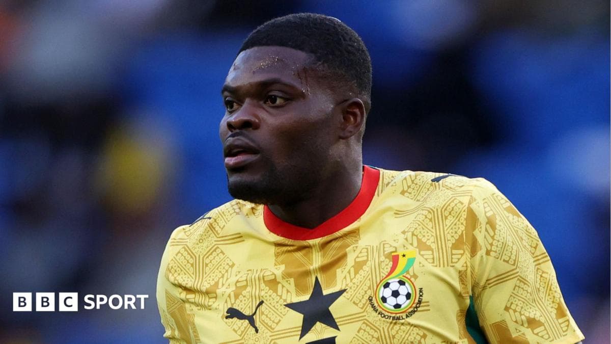 Thomas Partey in action for Ghana's national team during a previous match.